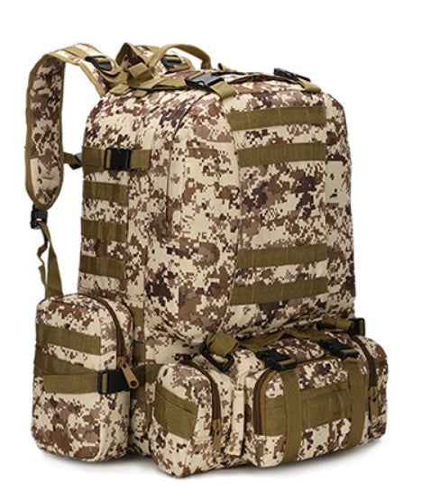 Covert Comforts Heavy-Duty Multi-Pocket Camouflage Tactical Backpack