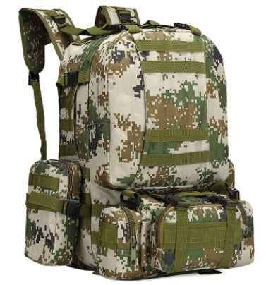 Covert Comforts Heavy-Duty Multi-Pocket Camouflage Tactical Backpack