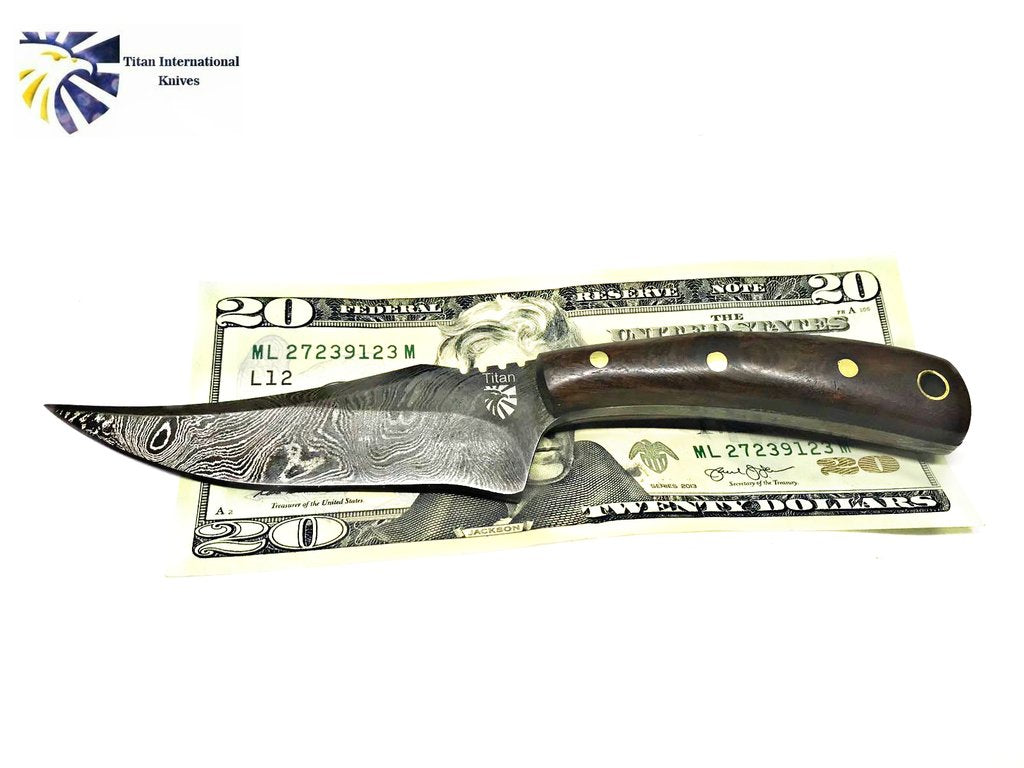 Covert Comforts Damascus Hunting Knife