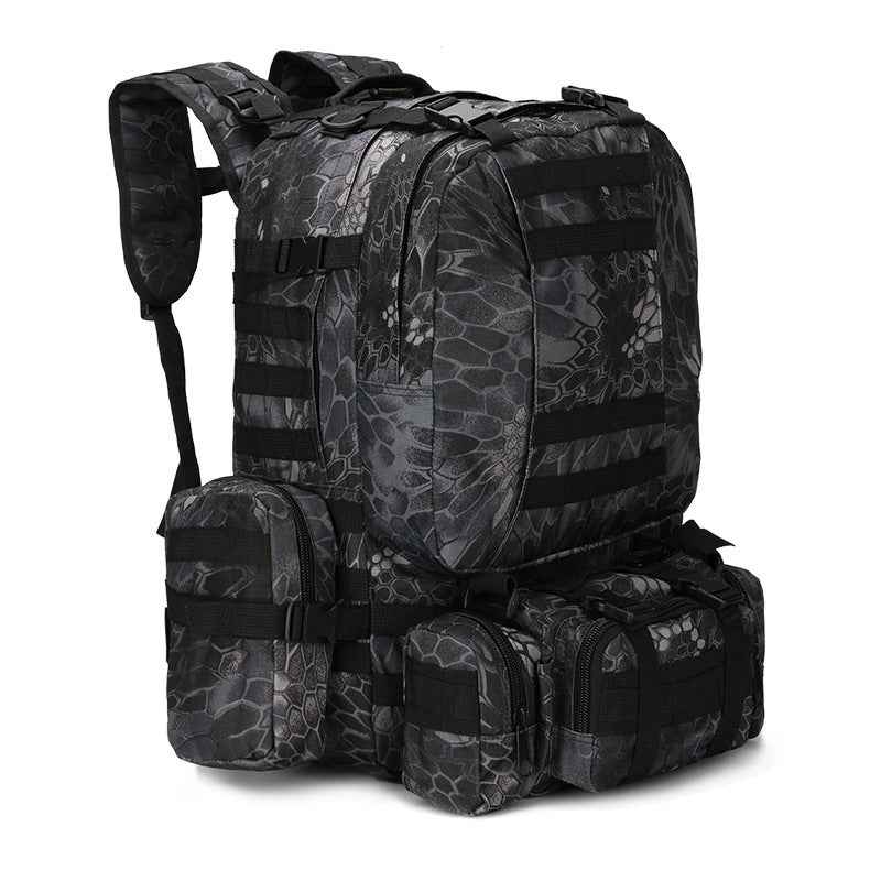 Covert Comforts Heavy-Duty Multi-Pocket Camouflage Tactical Backpack
