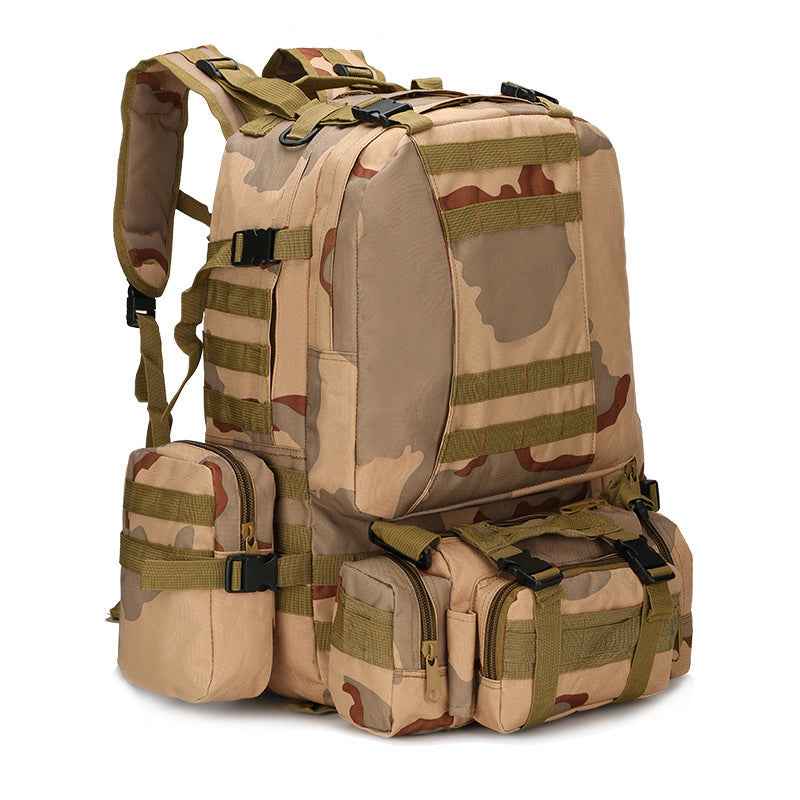 Covert Comforts Heavy-Duty Multi-Pocket Camouflage Tactical Backpack