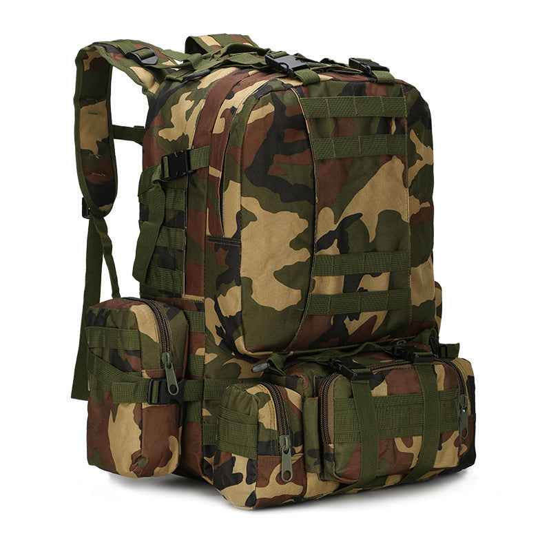Covert Comforts Heavy-Duty Multi-Pocket Camouflage Tactical Backpack