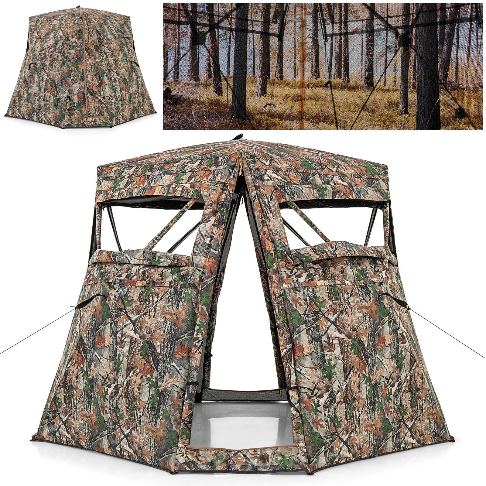 Covert 360° See-Through Ground Hunting Blind