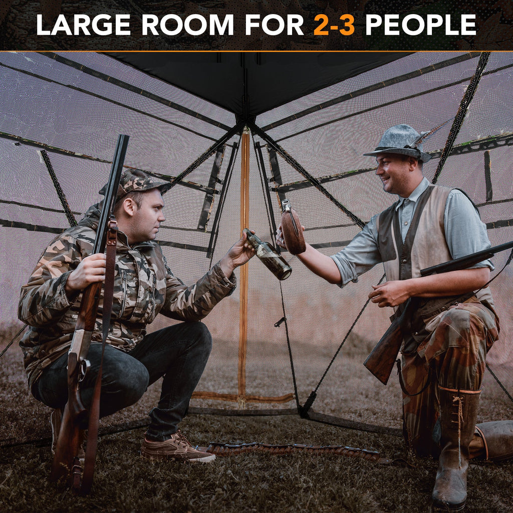 Covert 360° See-Through Ground Hunting Blind