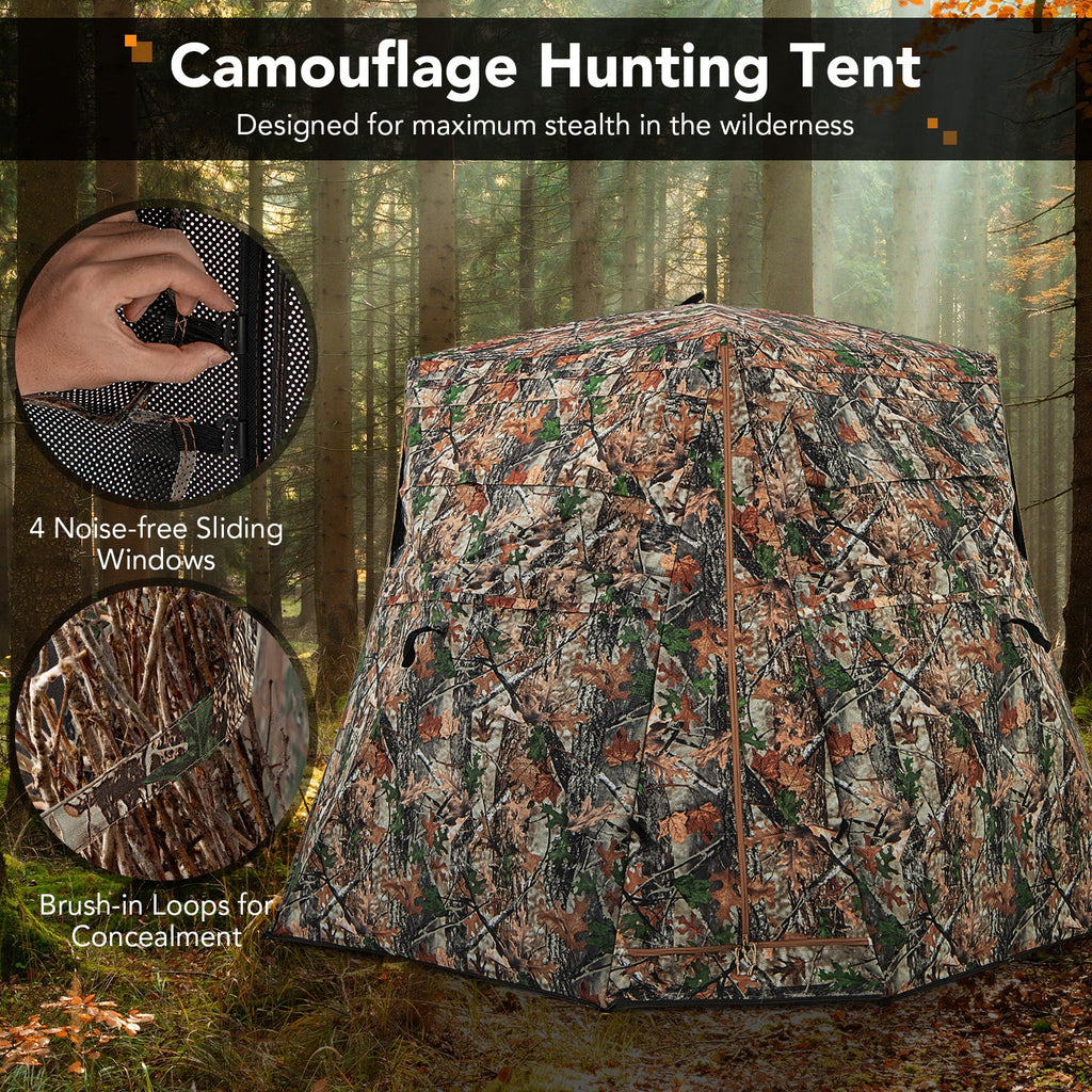 Covert 360° See-Through Ground Hunting Blind
