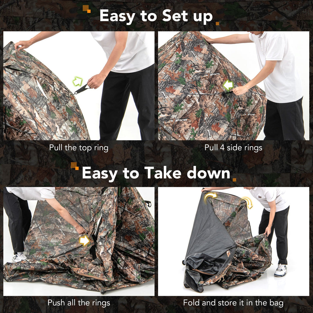 Covert 360° See-Through Ground Hunting Blind