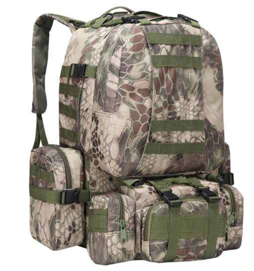 Covert Comforts Heavy-Duty Multi-Pocket Camouflage Tactical Backpack
