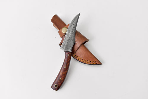 Covert Comforts Damascus Hunting Knife