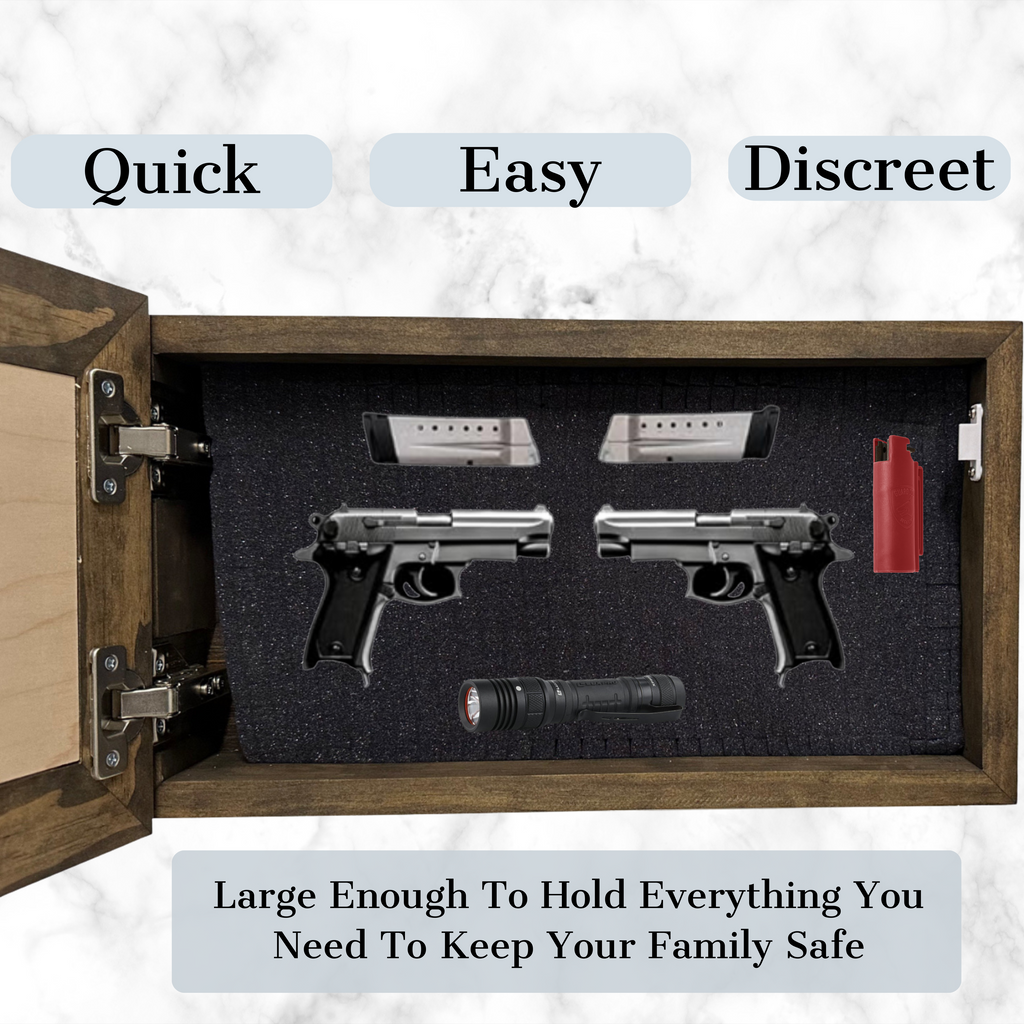 Covert Comforts Handcrafted "Deer Scene" Hidden Wall Gun Cabinet