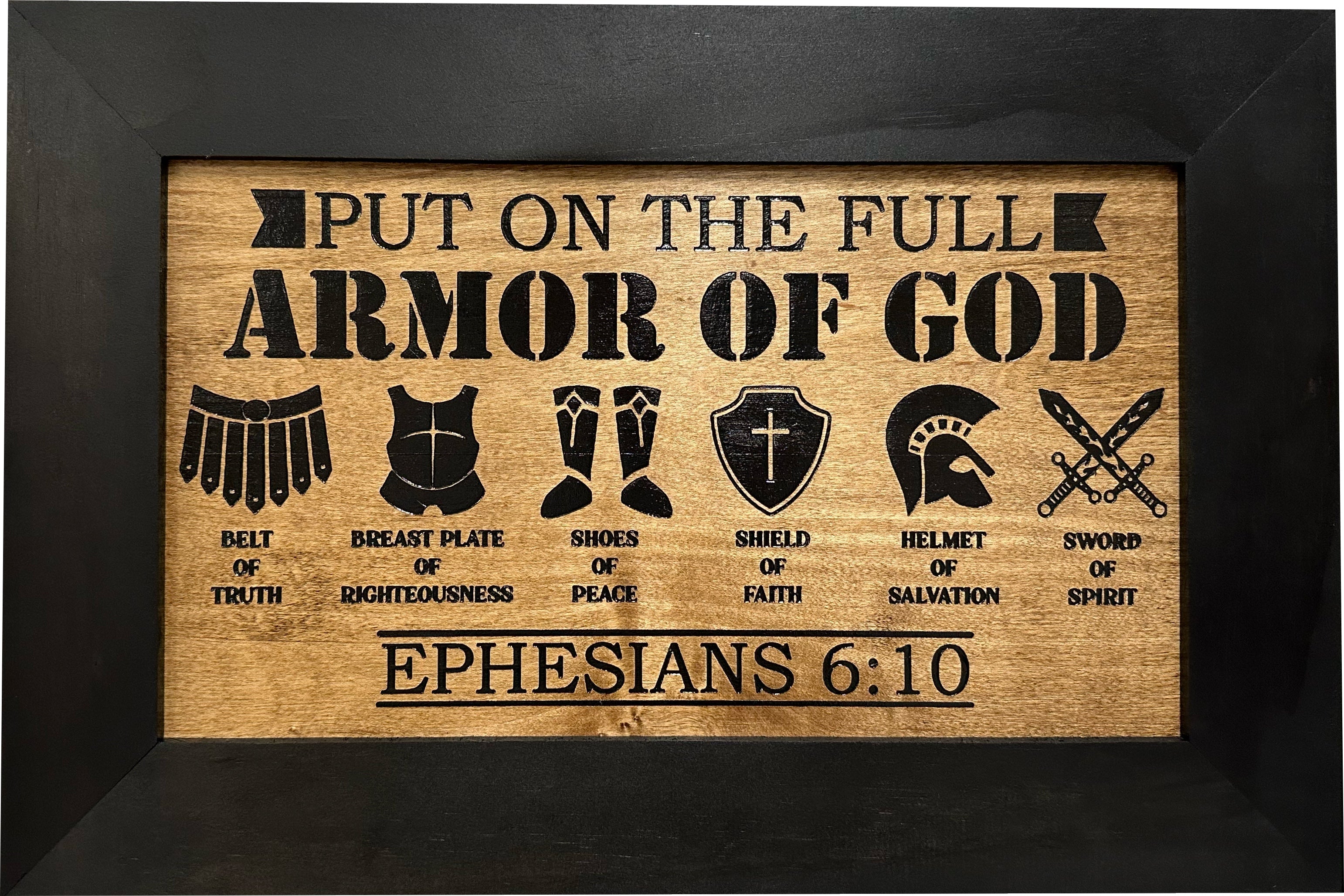 Covert Comforts Handcrafted "Armor of God" Hidden Gun Safe