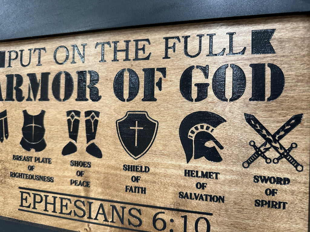 Covert Comforts Handcrafted "Armor of God" Hidden Gun Safe