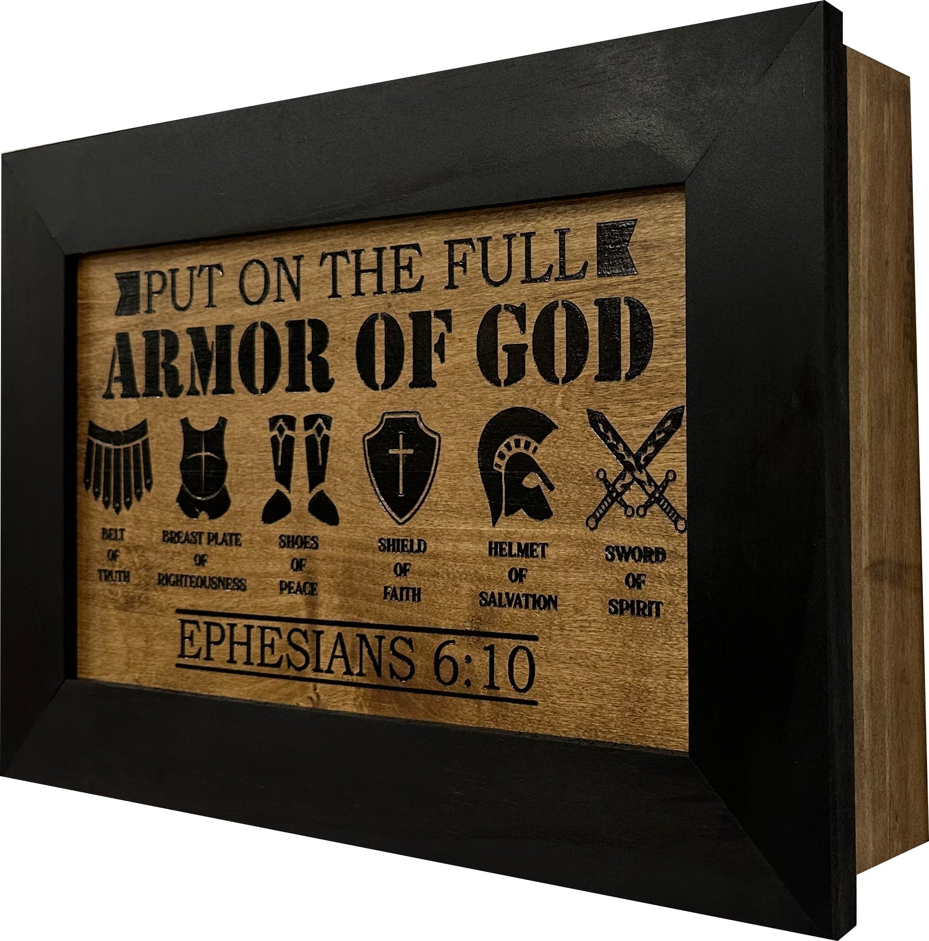 Covert Comforts Handcrafted "Armor of God" Hidden Gun Safe
