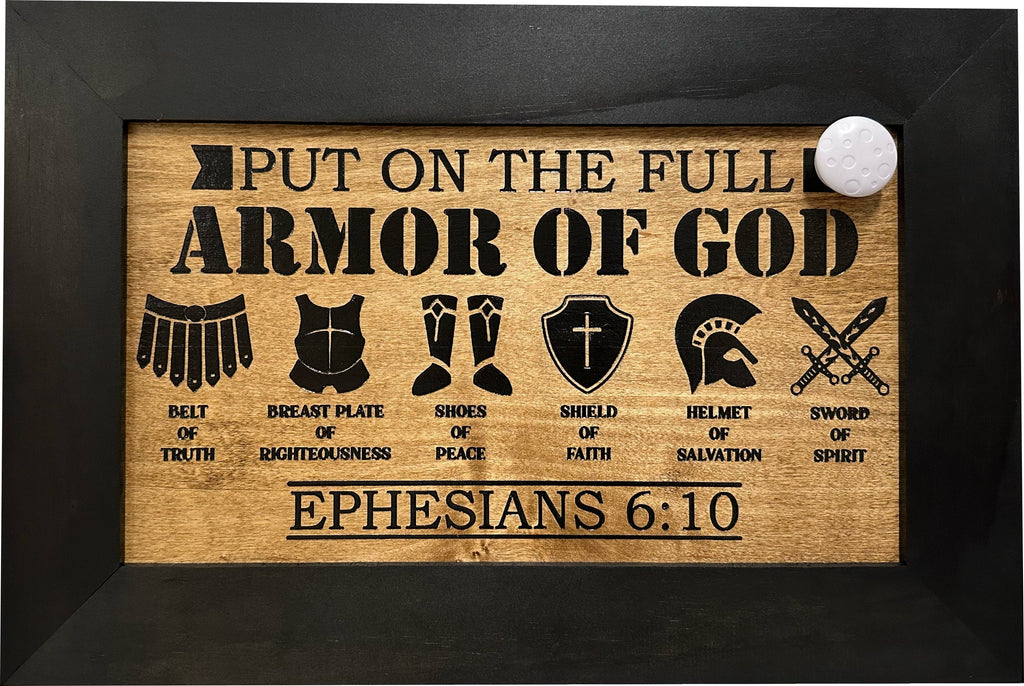Covert Comforts Handcrafted "Armor of God" Hidden Gun Safe