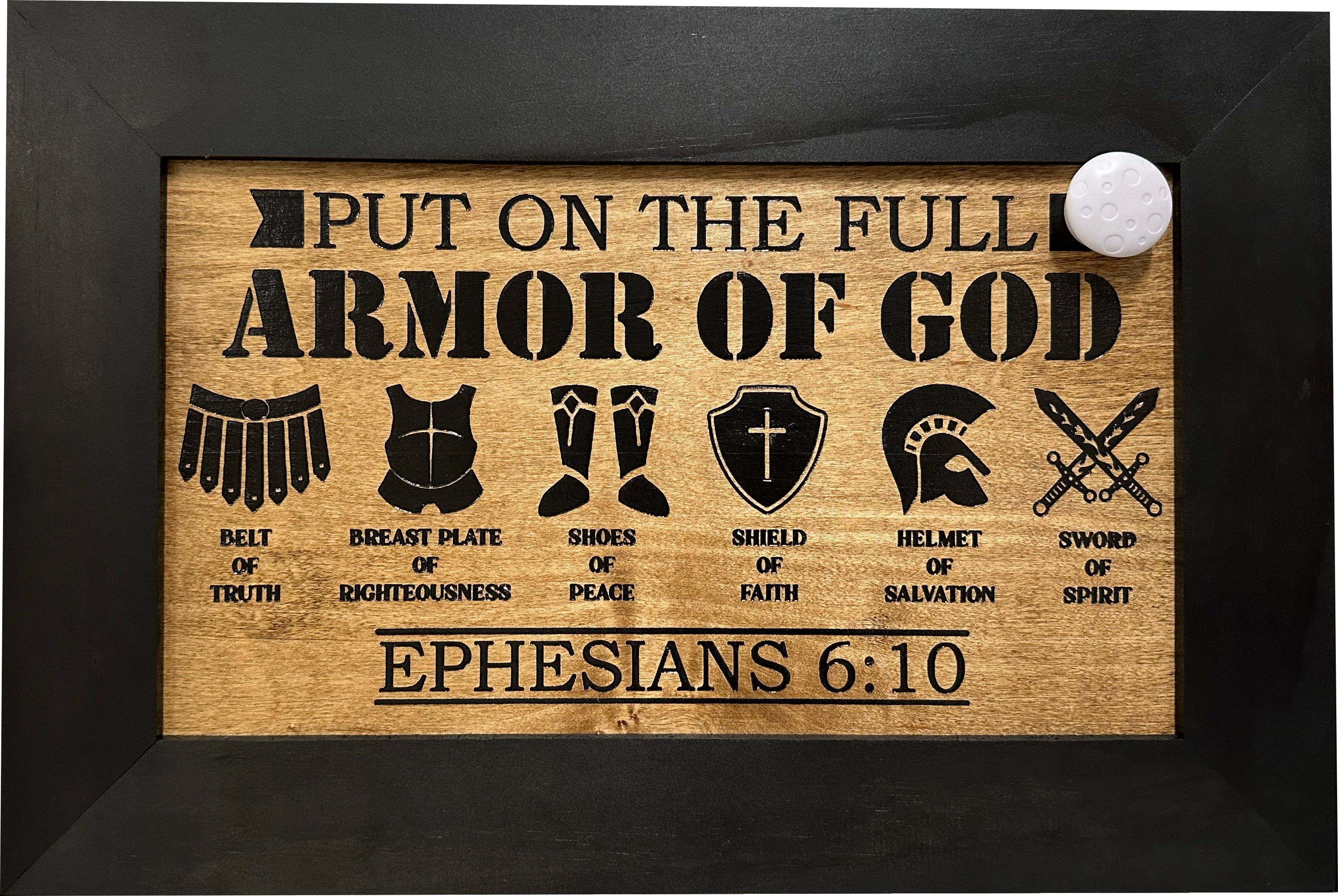 Covert Comforts Handcrafted "Armor of God" Hidden Gun Safe