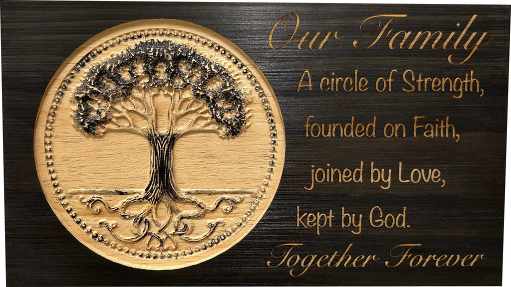 Covert Comforts Handcrafted "Our Family Tree" Hidden Gun Safe