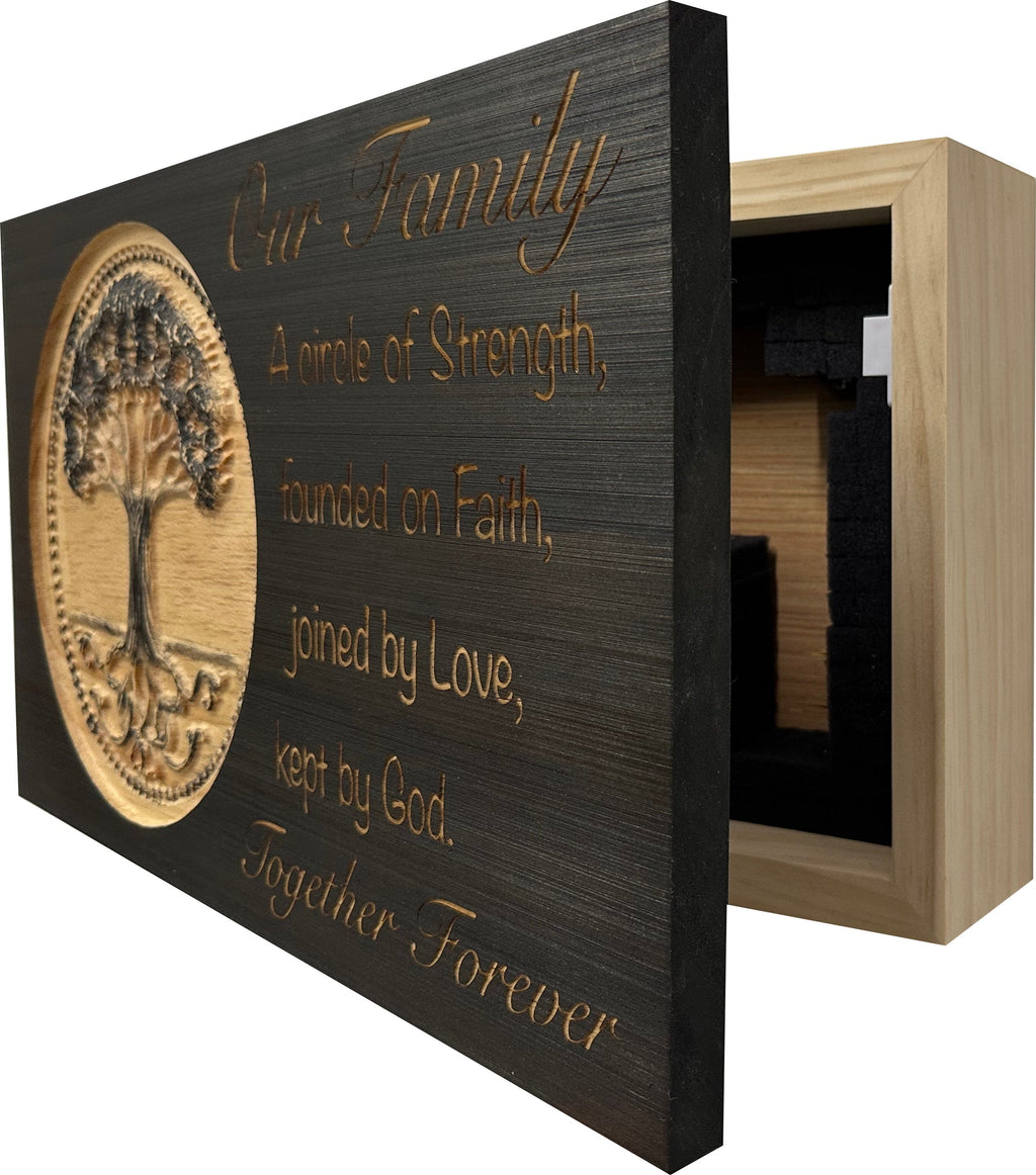 Covert Comforts Handcrafted "Our Family Tree" Hidden Gun Safe