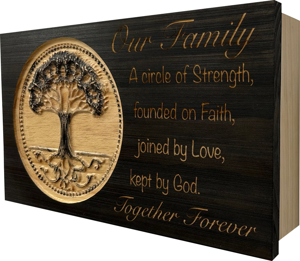 Covert Comforts Handcrafted "Our Family Tree" Hidden Gun Safe