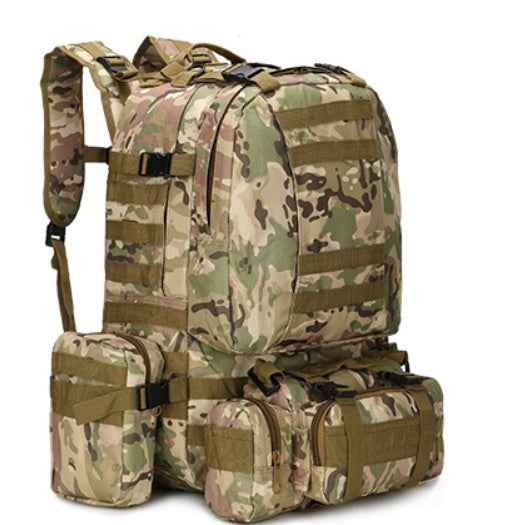 Covert Comforts Heavy-Duty Multi-Pocket Camouflage Tactical Backpack