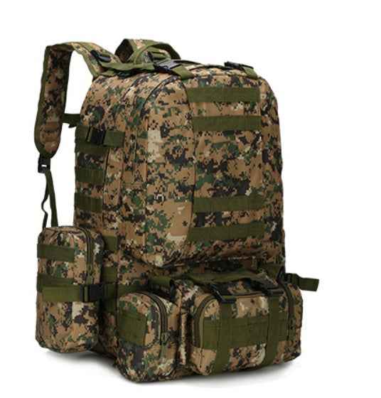 Covert Comforts Heavy-Duty Multi-Pocket Camouflage Tactical Backpack